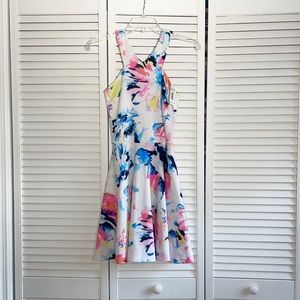 AQUA Watercolor Dress